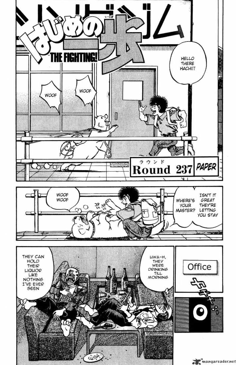 Hajime no Ippo: Fighting Spirit, Chapter 237 image 01